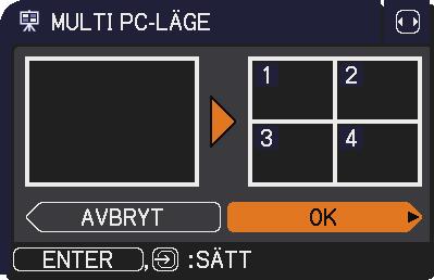 2. Ansluta till nätverket Artikel PRESENT (fortsättn.) MULTI PC- LÄGE (fortsättn.