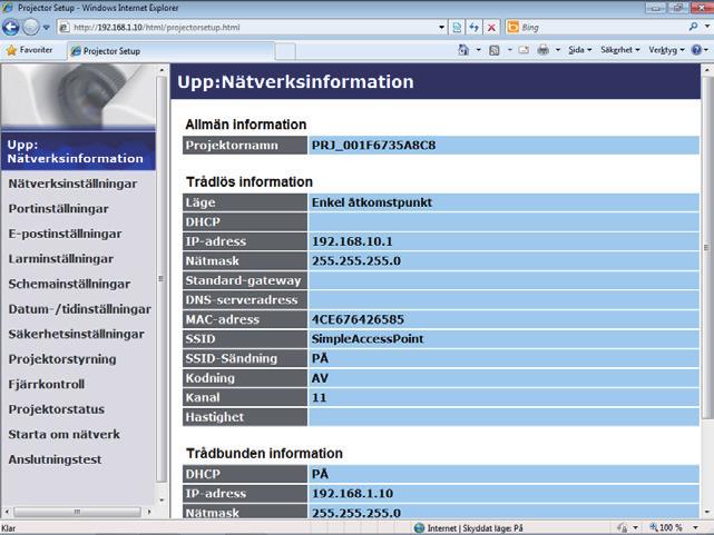 3. Webbkontroll 3.1 