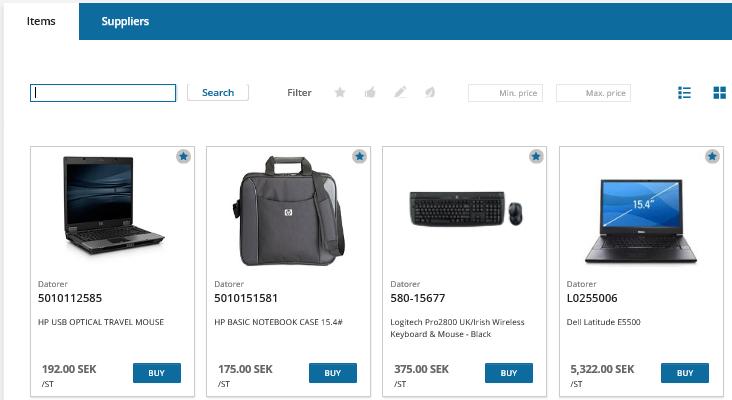 PaletteBuyer Produköversikt Nya vyer Lista eller vy Synonymer på artikel Lättare att hitta rätt artikel Finns