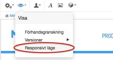 Verktygslisten 2 Utöver den versionen kan du aktivt spara egna versioner och ge dem ett namn genom att välja Redigera och sedan Spara version.