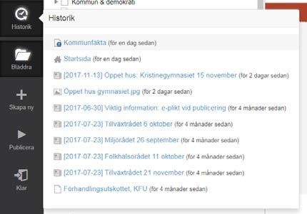Sökningen är en livesökning som visar träffarna direkt och dessutom visas flest träffar från den del du står i när du söker.