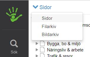 Sidolisten 3 Behörighetsstyrd funktion Du behöver särskild behörighet för att ladda upp/ta bort/flytta filer och skapa mappar i filarkivet. Viktigt!