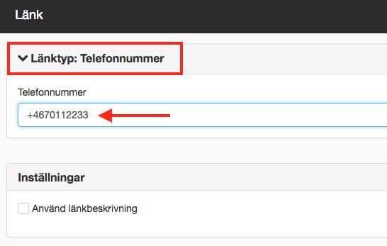 Andra viktiga funktioner och arbetssätt i SiteVision 4 Skapa en länk till en e-postadress Används om du vill skapa en länk till en e-postadress. Adressen anges manuellt.