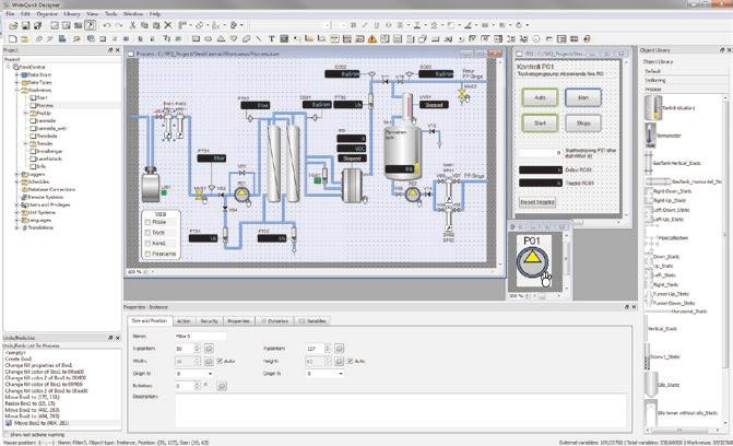 WideQuick HMI/SCADA Anpassningsbarhet och flexibilitet är viktiga egenskaper för WideQuick.