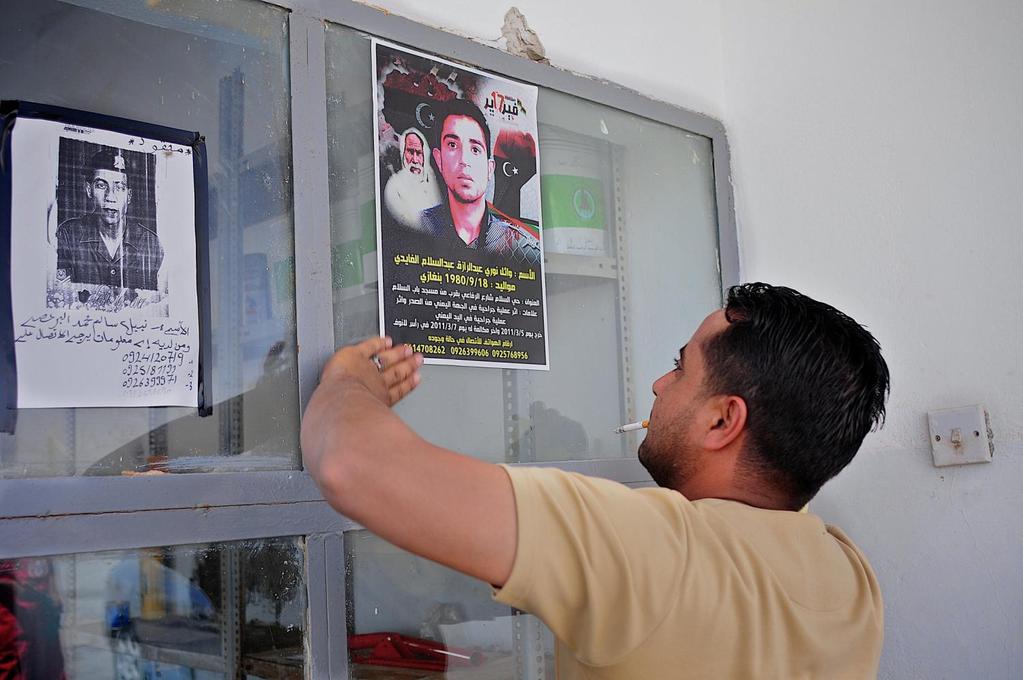 21-årige Wael från Benghazi saknades sedan slaget om Ras Lanuf i mars.