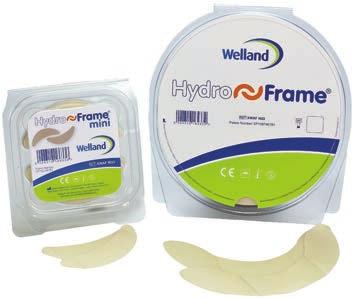 Tillbehör Welland HydroFrame Hudskyddande häfta & förstärkning Storlek Bredd Längd Förpackning Standard 28 mm 144 mm 20 stk XWAFH33 202217 Mini 82 mm 30