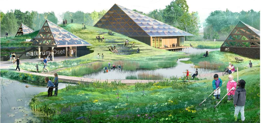 Naturrum i Örebro Byggnadsintegration av solceller positiva erfarenheter av solceller i stan Illustration: White arkitekter Det finns goda möjligheter att integrera solceller i staden.