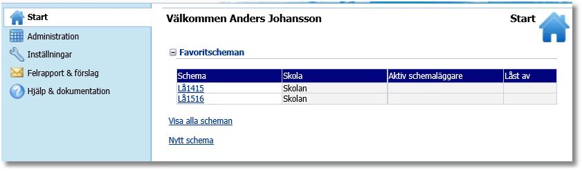 Grunder - Beskrivning av programmet 1.2 3 Beskrivning av programmet 1.2.1 Förberedelser i Skola24 Under Administration - Skolor i Skola24 ska Licens Schema vara markerat för skolan.