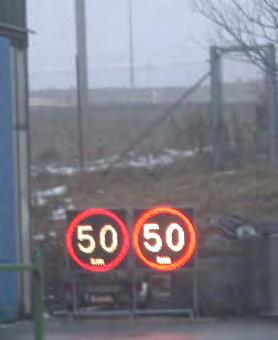 Tabell 5 Identiska bedömningar gjorda av tre försökspersoner i tidig skymning (EV = 150 lx). Luminansnivå angiven med grön bakgrund bedömdes vara mest lämplig.