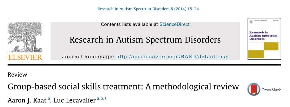 2017-10-16 färdighetsträning i grupp för barn och ungdomar med autismspektrumtillstånd Nora Choque Olsson Med dr. Leg. psykolog, specialist i klinisk psykologi, leg.