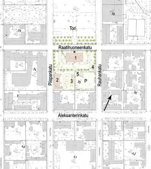 1.2 Planområdets läge Ändringen av detaljplanen gäller den norra tomten 1 i kvarteret 35 i empirecentrum.