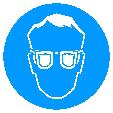 Bär ögonskydd Denna symbol hänvisar till uppmaningen att bära ögonskydd, till exempel när du arbetar med batterierna. Bär skyddsglasögon om denna symbol finns avbildad.
