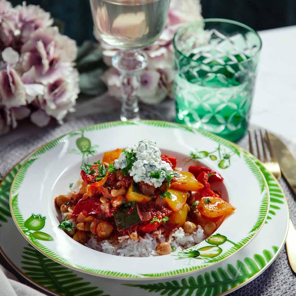 GRÖNSAKSGRYTA med ajvar och kesogremolata 4 port.