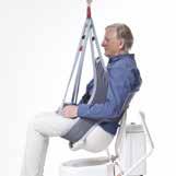 Appliceringsfickor Molift Hygiene är tillverkad i polyester och har polstring i rygg och benstöd.