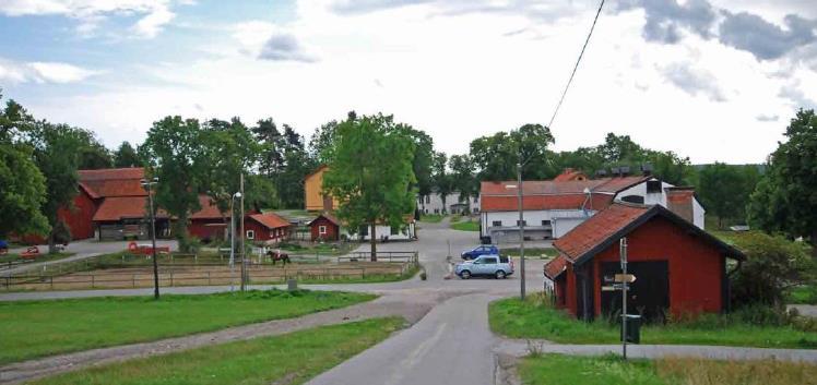 8 (16) Elfviks gård på nordöstra Lidingö med sitt bevarade agrara byggnadsbestånd.