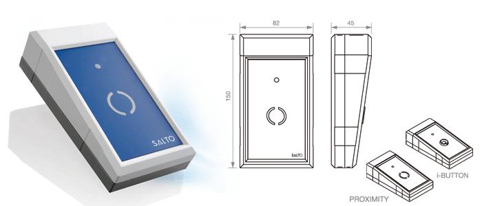 Utrustning XS4 Skåplås med inbyggd RFID läsare med en robust konstruktion.