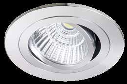 Downlight Focus Cob LED Ø 76 ~ 84 mm 56,5 mm 53,5 mm 50 53 mm mm Ø 93 mm 93x93 mm Focus Cob LED rund eller kvadratisk LED downlight i elegant design DOWNLIGHT Downlight Cob LED för infällning.