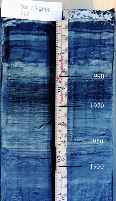 laminerade sediment utan