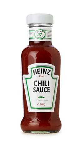 DABAS Produktklassificering: 104112004299 / Kolonial/Speceri -- Senaps- och tomatprodukter -- Chilisås Chilisås Antal portioner: 25 Marknadsbudskap: Heinz Chili Sauce är en ketchup med ett tydligt