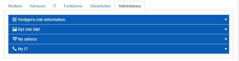 Fliken Funktion visar vilka funktioner du har idag, tidigare och vilka som du tackat ja till under kommande verksamhetsår.