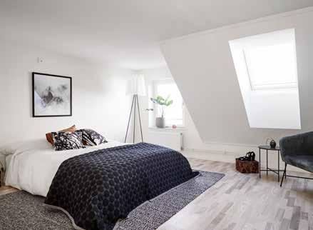 Trappan tar dig upp från vardagsrummet till