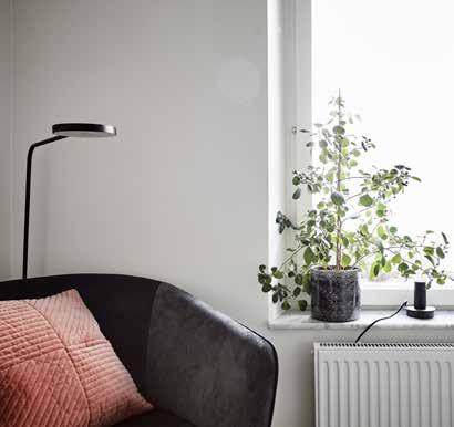 Det mindre sovrummet vetter mot innergården och