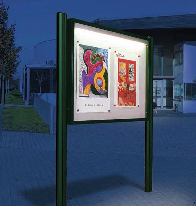 Tänk på: Olika regler gäller för uppsättning av reklamskyltar på fastigheter i olika områden. Alla fasadskyltar kräver bygglov. Informationstavla 1000 Enkelsidig informationstavla med aluminiumram.