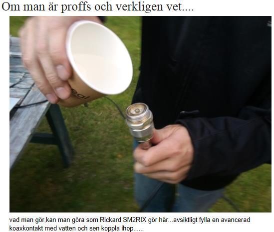 SM2JCG Gunnar! (text: SM2EKA) Gunnar SM2JCG i Vännäs är amatören som då och då på sin blogg (http://vannasgunnar.blogg.se) visar prov på sin amatörradio-klurighet!