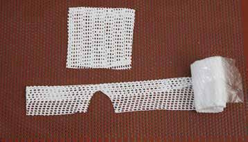 X -LITE PREMIUM Cirkulär Scaphoideumgips Materialåtgång: Stockinette i passande längder; 2,1-3 cm bredd till tummen och 5-7 cm