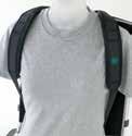 Designad för att ge användaren ett behagligt stöd för skuldror. Dynorna ligger mjukt mot axlar och bröstkorg. Tvärbandet ligger under sternum.
