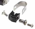 nr HW310-22 för rör: Ø22mm Art.nr HW310-25 för rör: Ø25mm Trehåls bandfäste För bandbredder 25 och 38 mm. Rostfritt, vinklat 20º.