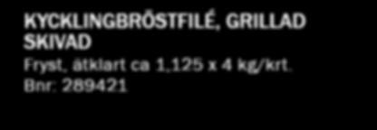 kr/kg PRINSKORV KYCKLING kr/kg