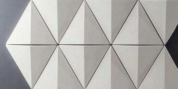 Bits Wall Anya Sebton BITS WALL Bits Walls triangulära form ger inte bara ett lekfullt och tilltalande uttryck, utan bryter också ljudvågor effektivt