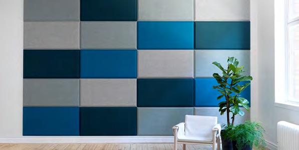 Domo Stefan Borselius DOMO WALL Domo Wall är en väggmonterad ljudabsorbent med fasade kanter.