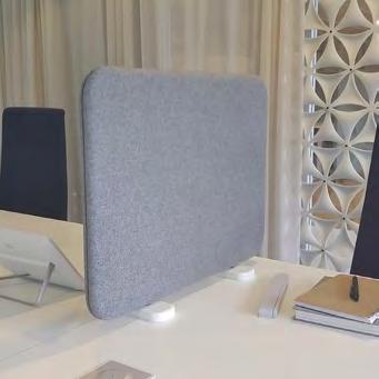 Softline Design Abstracta BESLAG TILL NEDHÄNGANDE BORDSSKÄRM Klämbeslag till bordsskärm nedhängande, grålack för bordskiva max t=55 mm Klämbeslag till bordsskärm nedhängande, svartlack för bordskiva