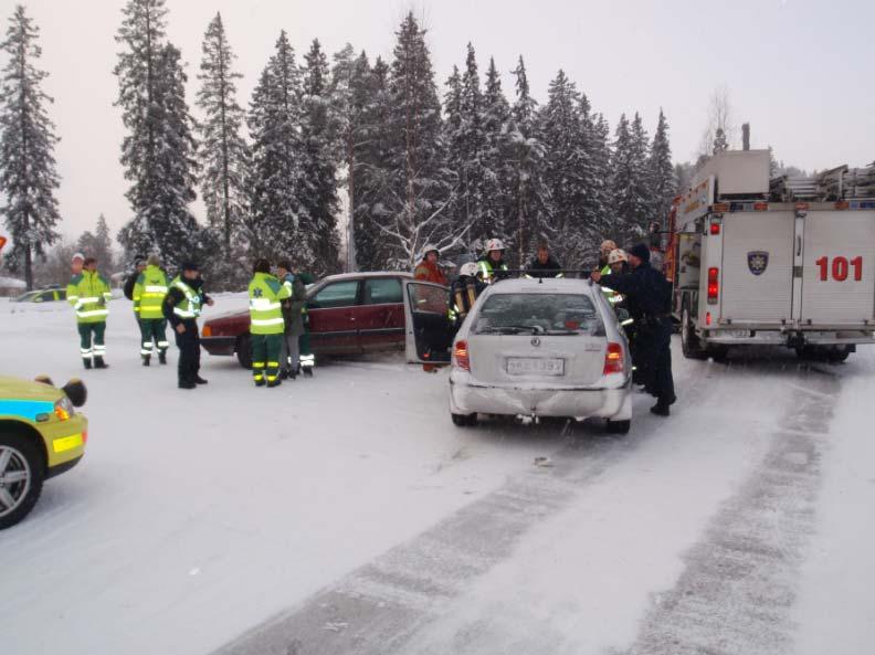 Bild 21. Olyckskorsningen i Östersund 7 En del benämningar på objekt är gamla och kan vara svårt att känna till för operatörer även om de har en lokal förankring i aktuell ort.