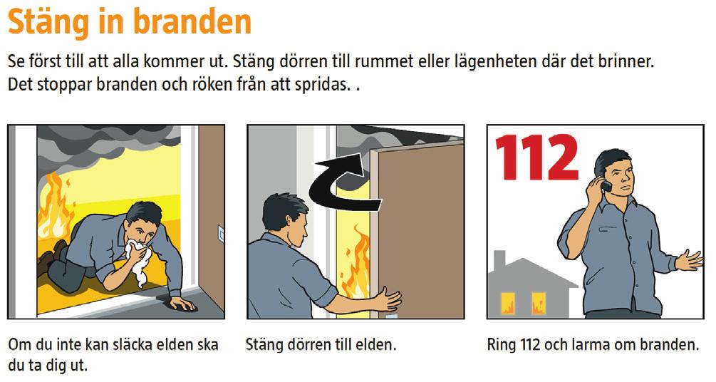 Annons: Sätt upp brandvarnare hemma. Brandvarnare larmar snabbt om det börjar brinna. Då hinner du släcka branden eller ta dig ut om det behövs.