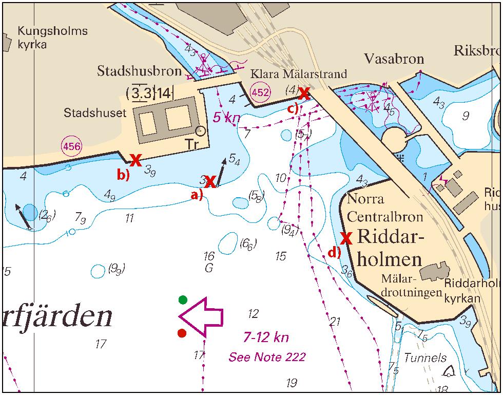 2015-12-03 8 Nr 575 Riddarfjärden, Stockholm Stockholms Hamnar. Publ. 28 november 2015 Mellersta Östersjön * 10819 Sjökort: 7, 71, 713, 714, 74, 83 Sverige.