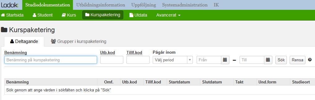 Uppföljning på kull - enkel I Studiedokumentation,