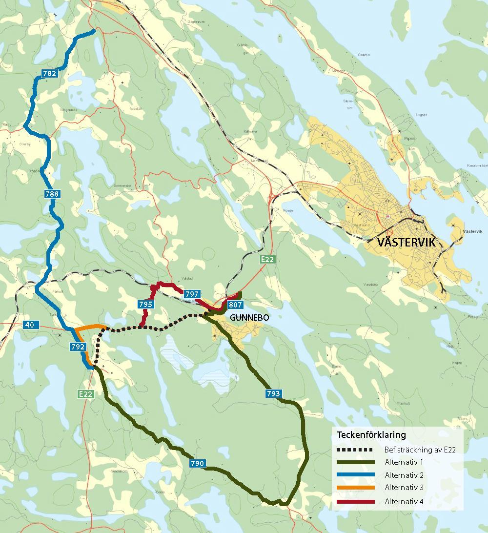 Generellt för det aktuella omledningsvägarna gäller att det inte finns några inskränkningar på den fria höjden enligt NVDB (Nationella vägdatabasen).