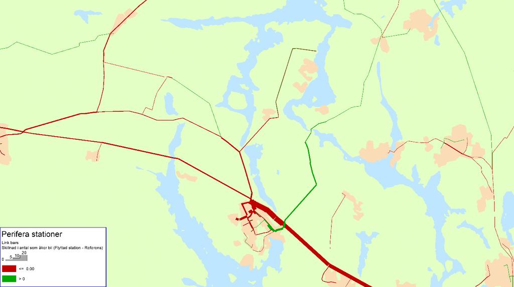 En del av detta är landsbygdsresor som startar norr och väster om Bålsta och som därigenom skulle få närmare till järnvägsstationen. Figur 95.