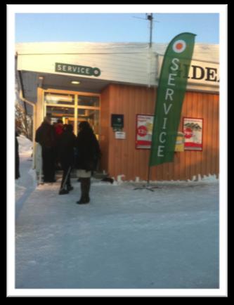 Långviksmon Trehörningsjö Gideå Ulvöhamn Flärke En lokal servicepunkt är ett sätt att arbeta för utökad service på landsbygden främst med fokus på tillgänglighet till dagligvaror och drivmedel.