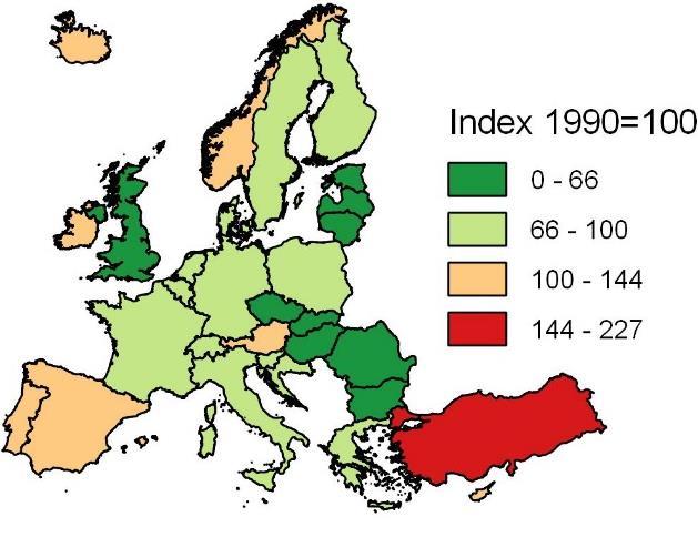 minska utsläppen av växthusgaser med 4 procent 22 jämfört med 199. Målet gäller för de verksamheter som inte omfattas av systemet för handel med utsläppsrätter inom EU (EU-ETS).