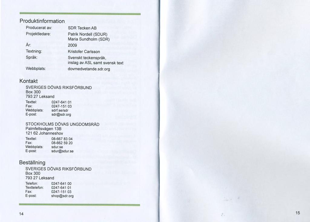 Produktinformation.
