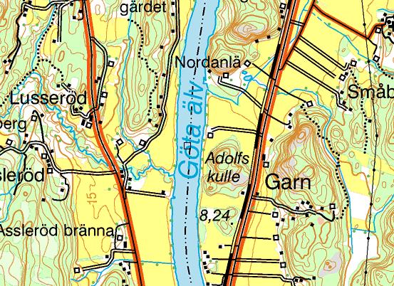 3. Göta älv, Garn Stationens EU-CD: SE644420-128395 Datum: 2017-11-13 Koordinat: 6443800/1283810 100 m uppströms båtbryggan.