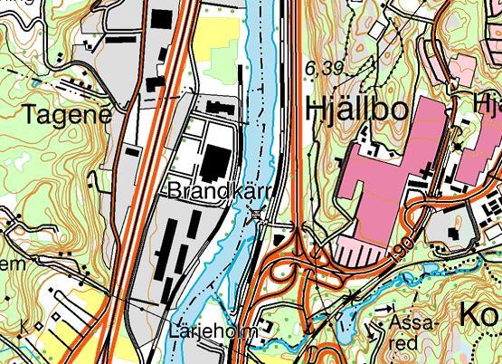 7. Göta älv, Lärjeholm Stationens EU-CD: SE641105-127392 Datum: 2017-11-09 Koordinat: 6411050/1273920 Från kabelskylt och 10 m nedströms.