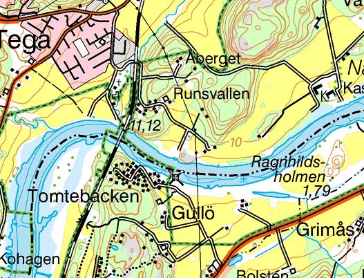 10. Nordre älv, Gullö Stationens EU-CD: SE642012-126863 Datum: 2017-11-09 Koordinat: 6419820/1269340 Ca 150 m väst kraftledning, väster om badbrygga.