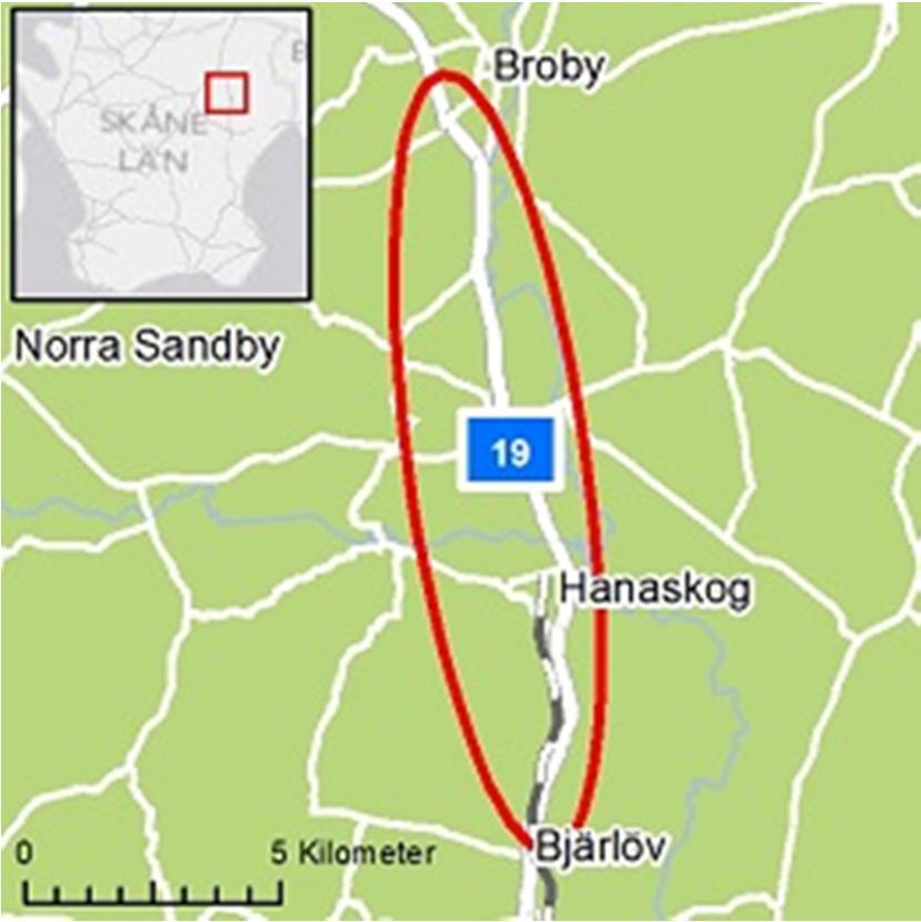 UNDERLAG FÖR SAMRÅD FÖR VATTENVERKSAMHET I HELGE Å OCH OLINGEÅN SAMT FÖR TILLSTÅNDSPRÖVNING NATURA 2000 OCH NATURRESERVAT MATSALYCKE Bakgrund Region Skåne har pekat ut väg 19 som ett av åtta särskilt