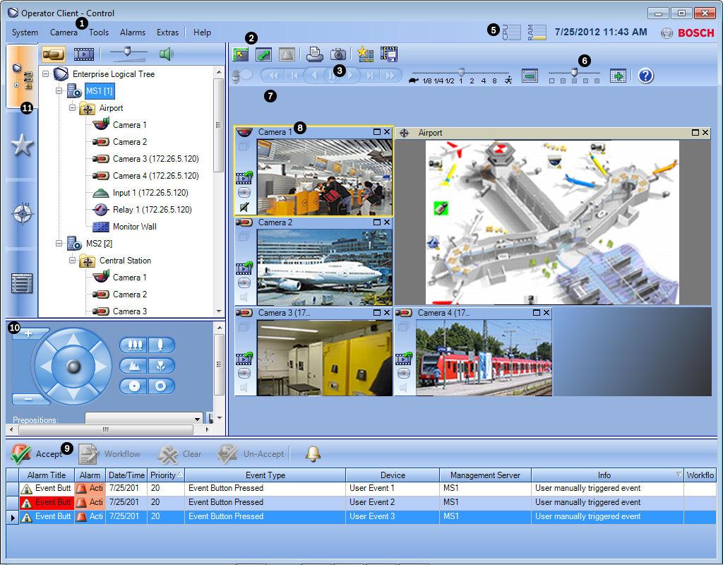 Bosch Video Management System Användargränssnitt sv 41 11 11.