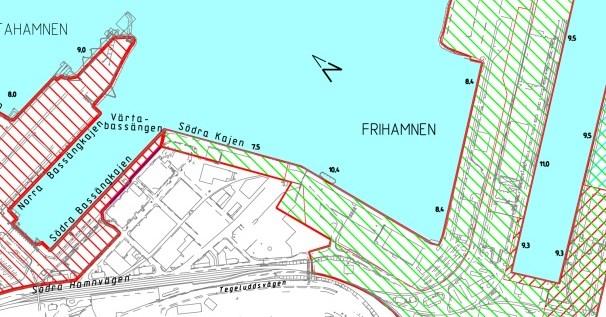 Sida 7 (24) Stockholms hamnar Stockholms Hamn är av riksintresse för sjöfarten enligt Sjöfartsverkets beslut 2001 (MB 3 kap 8 ).